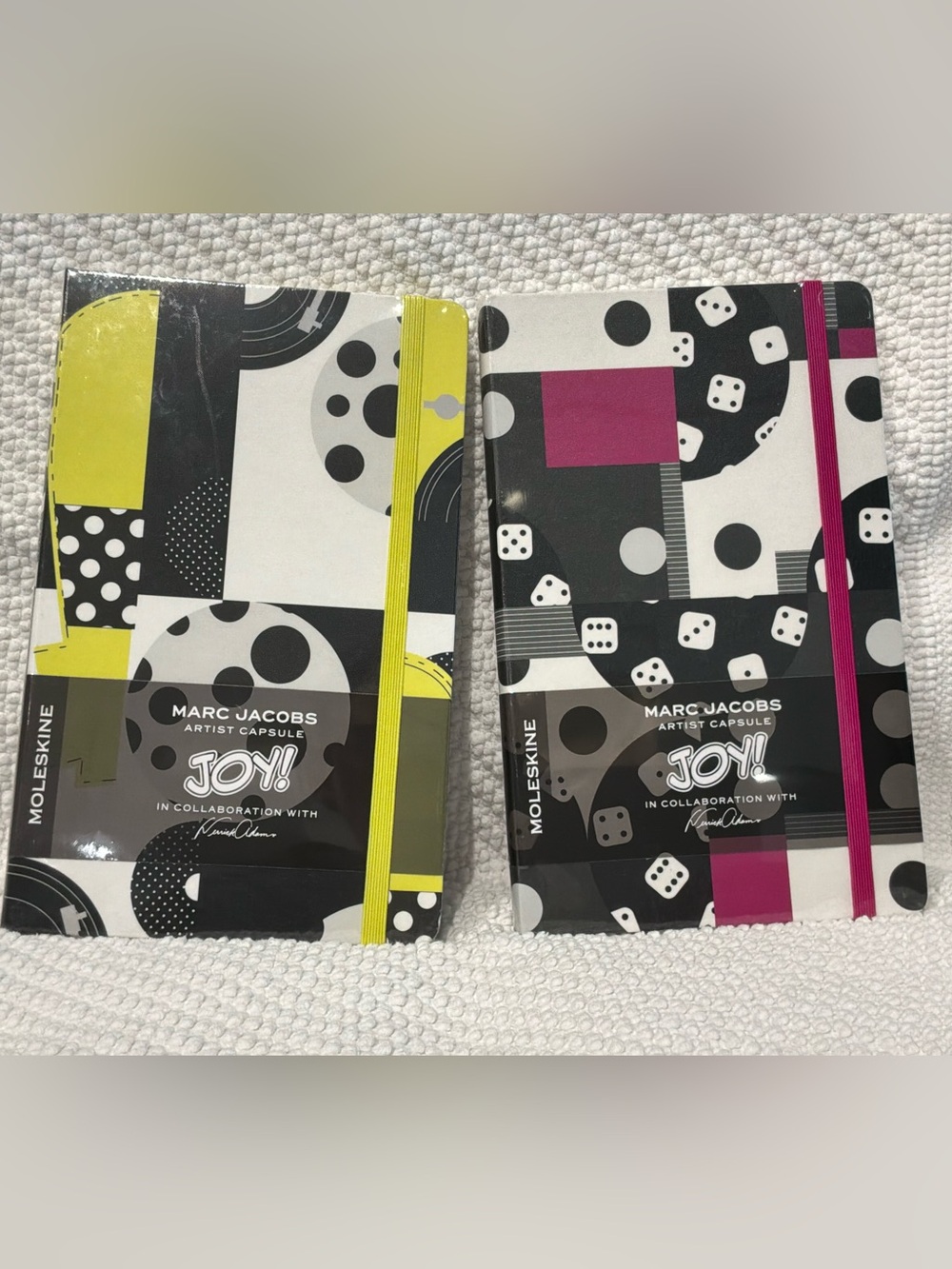 Moleskine x Marc Jacobs JOY! Artist Capsule lined Notebook! BUNDLE of 2! 💟